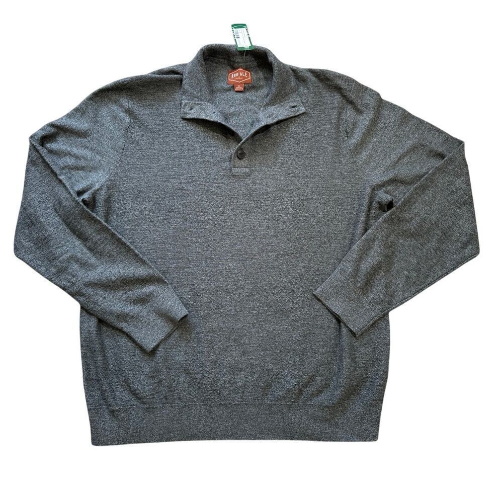 NWT - Red ALE lightweight mock neck sweater, size XL, 100% cotton